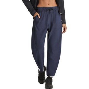 image:imagebaleaf Womens Barrel Hiking Pants Water Resistant Lightweight Travel Pants Ankle Tapered Outdoor Pants with 5 PocketsNavy Blue