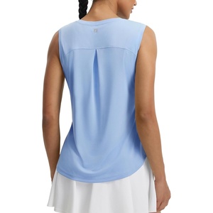 image:imagebaleaf Womens Sleeveless Athletic Tops Breathable Lightweight Quick Dry Loose Fit Workout Running UPF 50 TennisLight Blue