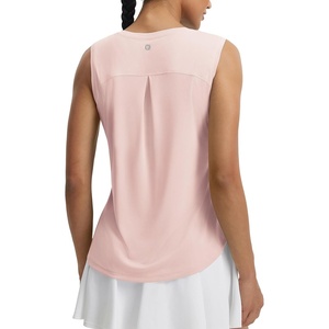 image:imagebaleaf Womens Sleeveless Athletic Tops Breathable Lightweight Quick Dry Loose Fit Workout Running UPF 50 TennisLight Pink