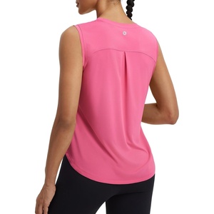 image:imagebaleaf Womens Sleeveless Athletic Tops Breathable Lightweight Quick Dry Loose Fit Workout Running UPF 50 TennisPink