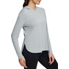 image:imagebaleaf Womens UPF 50 Sun Shirt with Hoodie Long Sleeve for HikingGrey