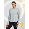 image:imagebaleaf Womens UPF 50 Sun Shirt with Hoodie Long Sleeve for HikingGrey