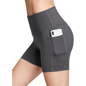 image:imagebaleaf Womens 8 5 3 Biker Shorts High Waist Yoga Workout Gym Running Volleyball Spandex Shorts with Pockets
