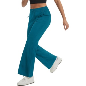 image:imagebaleaf Womens Hiking Pants Lightweight Water Resistant Wide Leg Travel Pant  Breathable 4Way Stretch Mobility QuickDry Sun Protection Elegant flare design for hiking travel and outdoor activitiesBlue