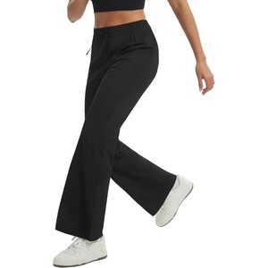 image:imagebaleaf Womens Hiking Pants Lightweight Water Resistant Wide Leg Travel Pant  Breathable 4Way Stretch Mobility QuickDry Sun Protection Elegant flare design for hiking travel and outdoor activitiesBlack