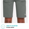 image:imagebaleaf Bermuda Shorts for Women Long Knee Length 10 with 3 Pockets  Soft Quick Dry Stretchy Moisture Wicking High Waisted Tummy Control Relaxed Fit Leg Athletic Running Workout CasualGray
