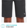 image:imagebaleaf Bermuda Shorts for Women Long Knee Length 10 with 3 Pockets  Soft Quick Dry Stretchy Moisture Wicking High Waisted Tummy Control Relaxed Fit Leg Athletic Running Workout CasualCotton Blend  Heather Gray