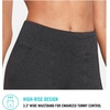 image:imagebaleaf Bermuda Shorts for Women Long Knee Length 10 with 3 Pockets  Soft Quick Dry Stretchy Moisture Wicking High Waisted Tummy Control Relaxed Fit Leg Athletic Running Workout CasualCotton Blend  Heather Gray