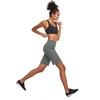 image:imagebaleaf Bermuda Shorts for Women Long Knee Length 10 with 3 Pockets  Soft Quick Dry Stretchy Moisture Wicking High Waisted Tummy Control Relaxed Fit Leg Athletic Running Workout CasualGray