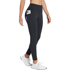 image:imagebaleaf Womens Fleece Lined Leggings High Waisted Warm Pants with Pockets  Water Resistant 3D Gusseted Crotch Ideal for Running Hiking Cycling Skiing Yoga Skating Ice Skating and Casual Wear25 Inch Black