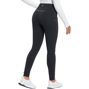 image:imagebaleaf Womens Fleece Lined Leggings High Waisted Warm Pants with Pockets  Water Resistant 3D Gusseted Crotch Ideal for Running Hiking Cycling Skiing Yoga Skating Ice Skating and Casual Wear30 Inch Black