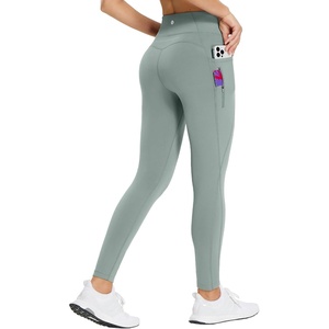 image:imagebaleaf Womens Fleece Lined Leggings High Waisted Warm Pants with Pockets  Water Resistant 3D Gusseted Crotch Ideal for Running Hiking Cycling Skiing Yoga Skating Ice Skating and Casual Wear25 Inch Gray
