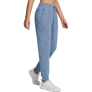 image:imagebaleaf Womens Fleece Lined Pants Joggers Waterproof Sweatpants Winter  Thermal 2 Pockets and 1 Zipper Pocket Elastic Waistband UltraSoft Fleece Lining Reflective Elements Running Jogging01blue