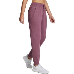 image:imagebaleaf Womens Fleece Lined Pants Joggers Waterproof Sweatpants Winter  Thermal 2 Pockets and 1 Zipper Pocket Elastic Waistband UltraSoft Fleece Lining Reflective Elements Running Jogging01rose