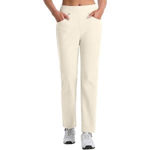 image:imagebaleaf Womens Golf Pants Work Casual Travel Straight Leg  27 Stretch Lightweight 3 Pockets Rivet Wrinkleresistant Quick Dry Breathable Golf Work CasualPink