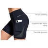 image:imagebaleaf 4D Padded Bike Shorts Women Cycling Underwear with Pockets  Breathable Stretchy Tummy Control Reflective Patches Perfect for Road Bicycle Spin Peloton Commuting Mountain BikingLight Grey
