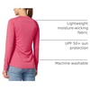 image:imagebaleaf Womens UPF 50 Sun Shirts Long Sleeve Stretchy Quick Dry  Lightweight Rash Guard UPF 50 Sun Protection Breathable Comfort material for Hking Workout Excellent for hot weatherA01rouge Red