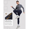image:imagebaleaf Womens Fleece Lined Leggings Thermal No Front Seam Yoga LeggingsNavy Blue