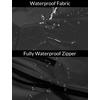 image:imagebaleaf Mens Rain Jacket Waterproof Hood Lightweight Reflective PackableAblack