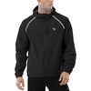 image:imagebaleaf Mens Rain Jacket Waterproof Hood Lightweight Reflective PackableAblack