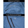 image:imagebaleaf Mens Rain Jacket Waterproof Hood Lightweight Reflective PackableAblue