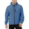 image:imagebaleaf Mens Rain Jacket Waterproof Hood Lightweight Reflective PackableAblue