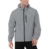 image:imagebaleaf Mens Rain Jacket Waterproof Hood Lightweight Reflective PackableAgrey
