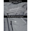 image:imagebaleaf Mens Rain Jacket Waterproof Hood Lightweight Reflective PackableAgrey