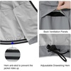 image:imagebaleaf Mens Rain Jacket Waterproof Hood Lightweight Reflective PackableAgrey