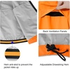 image:imagebaleaf Mens Rain Jacket Waterproof Hood Lightweight Reflective PackableAorange