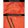image:imagebaleaf Mens Rain Jacket Waterproof Hood Lightweight Reflective PackableAred