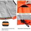 image:imagebaleaf Mens Rain Jacket Waterproof Hood Lightweight Reflective PackableAred