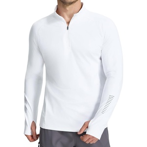 image:imagebaleaf Mens Thermal Shirt Base Layer Long Sleeve Quarter ZipWhite