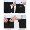 image:imagebaleaf Mens Fleece Lined Pants Winter Thermal Waterproof with 3 PocketsBlack