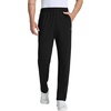 image:imagebaleaf Mens Fleece Lined Pants Winter Thermal Waterproof with 3 PocketsBlack