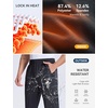 image:imagebaleaf Mens Fleece Lined Pants Winter Thermal Waterproof with 3 PocketsDark Gray