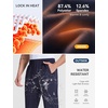 image:imagebaleaf Mens Fleece Lined Pants Winter Thermal Waterproof with 3 PocketsNavy Blue