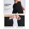 image:imagebaleaf Mens Fleece Lined Running Tights 360 Reflective Thermal LeggingsBlack