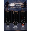 image:imagebaleaf Mens Fleece Lined Running Tights 360 Reflective Thermal LeggingsBlackorange