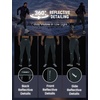 image:imagebaleaf Mens Fleece Lined Running Tights 360 Reflective Thermal LeggingsDark Gray