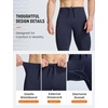 image:imagebaleaf Mens Fleece Lined Running Tights 360 Reflective Thermal LeggingsNavy Blueorange