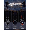 image:imagebaleaf Mens Fleece Lined Running Tights 360 Reflective Thermal LeggingsNavy Blueorange