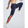 image:imagebaleaf Mens Fleece Lined Running Tights 360 Reflective Thermal LeggingsNavy Blueorange