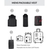 image:imagebaleaf Mens Puffer Vest Golf Outerwear Winter Packable Lightweight WarmBlack