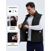 image:imagebaleaf Mens Puffer Vest Golf Outerwear Winter Packable Lightweight WarmBlack