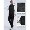 image:imagebaleaf Mens Puffer Vest Golf Outerwear Winter Packable Lightweight WarmBlack