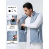 image:imagebaleaf Mens Puffer Vest Golf Outerwear Winter Packable Lightweight WarmBlue