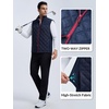image:imagebaleaf Mens Puffer Vest Golf Outerwear Winter Packable Lightweight WarmBlue Red