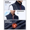 image:imagebaleaf Mens Puffer Vest Golf Outerwear Winter Packable Lightweight WarmBlue Red