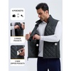 image:imagebaleaf Mens Puffer Vest Golf Outerwear Winter Packable Lightweight WarmGrey